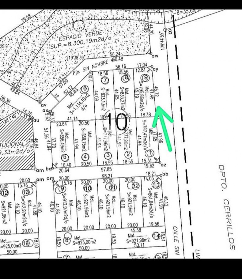SE VENDE TERRENO EN EL MOLLAR II DE 795 M2- ESQUINA - CERRILLOS - SALTA