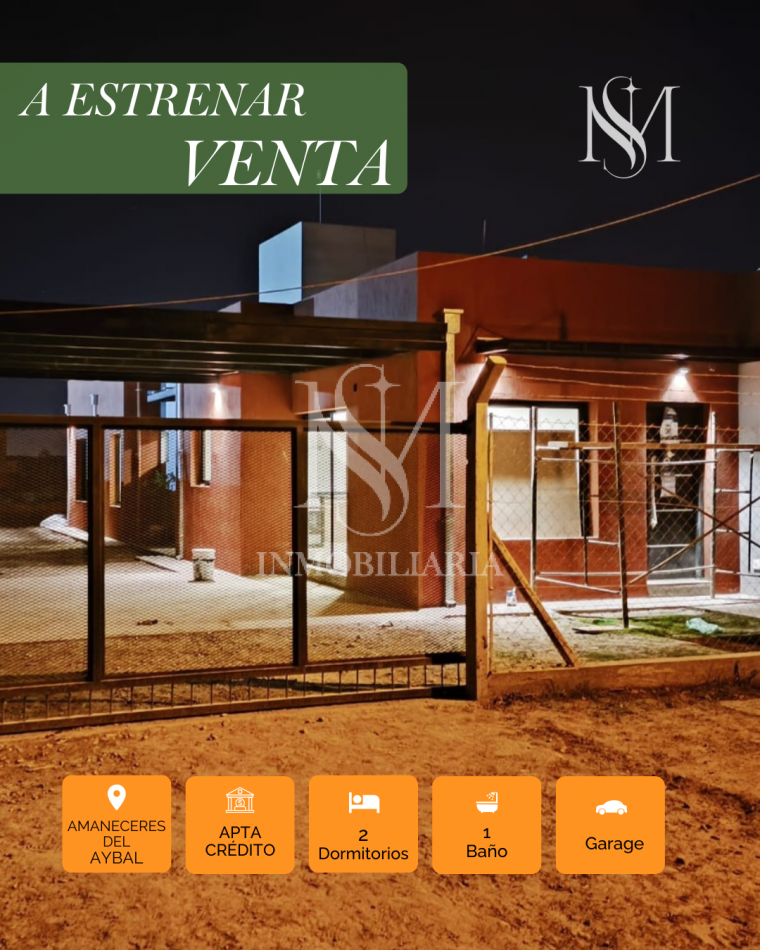 En Venta CASA A ESTRENAR - Apta Credito Hipotecario 
